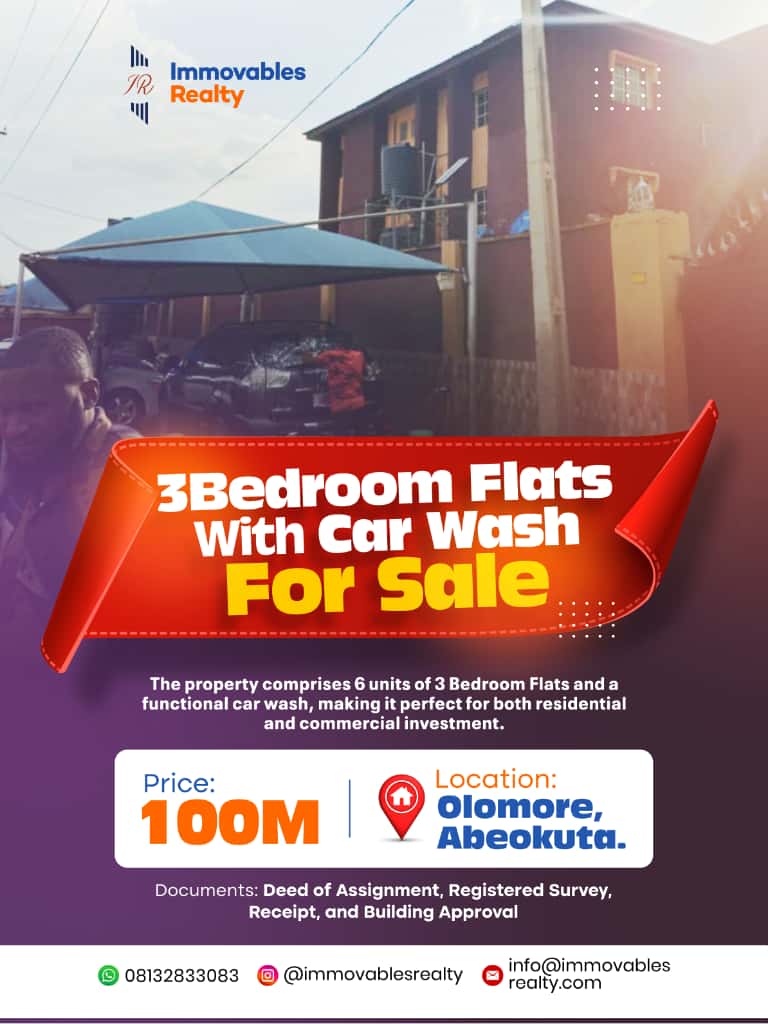 6 Units 3BR Flats + Car Wash