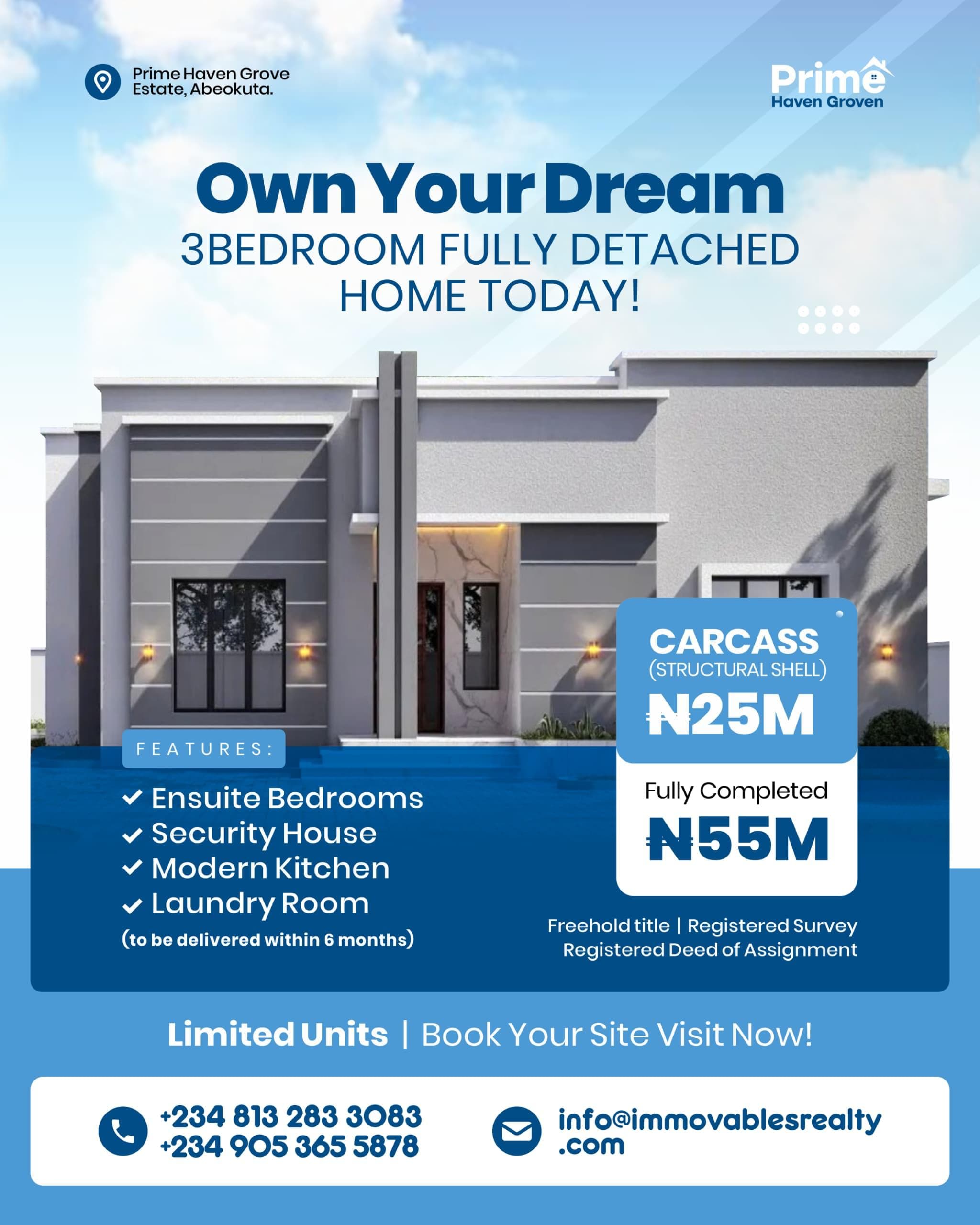 Prime Haven Grove Estate - 3BR Fully Detached